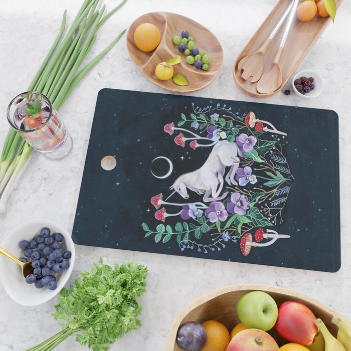 Unicorn Garden Cutting Board Gallery Image 2