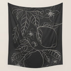Lemons - Line Art 1 Wall Tapestry Gallery Image 4
