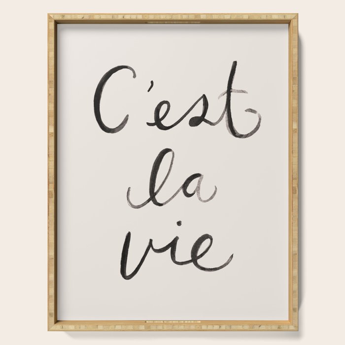 C'est La Vie Serving Tray Gallery Image 1
