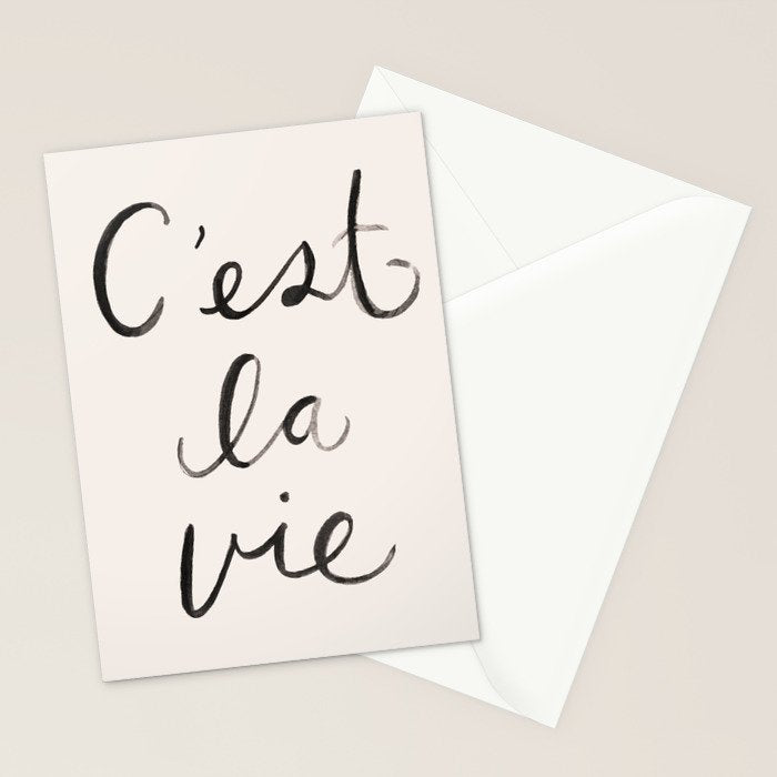 C'est La Vie Stationery Card Gallery Image 2