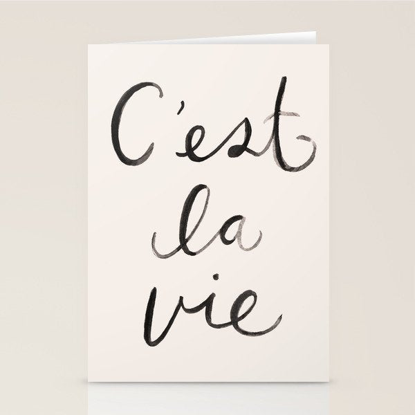 C'est La Vie Stationery Card Gallery Image 1