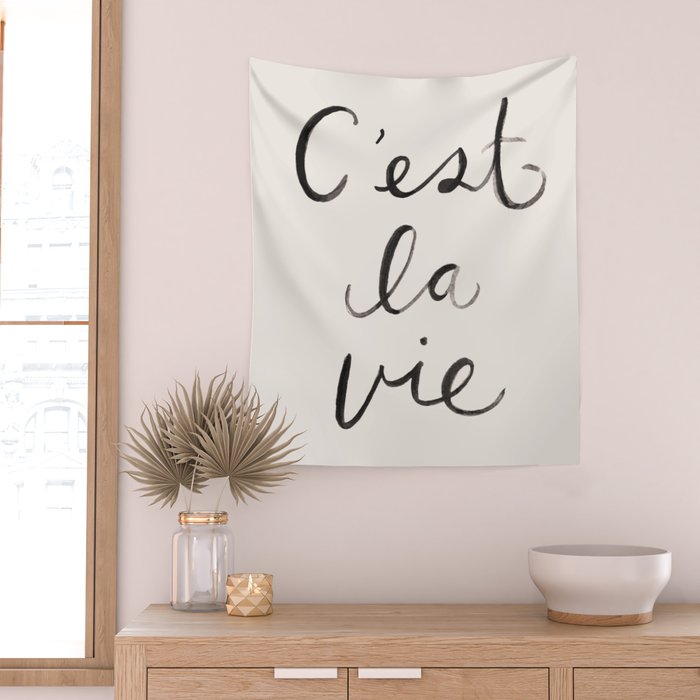 C'est La Vie Wall Tapestry Gallery Image 2