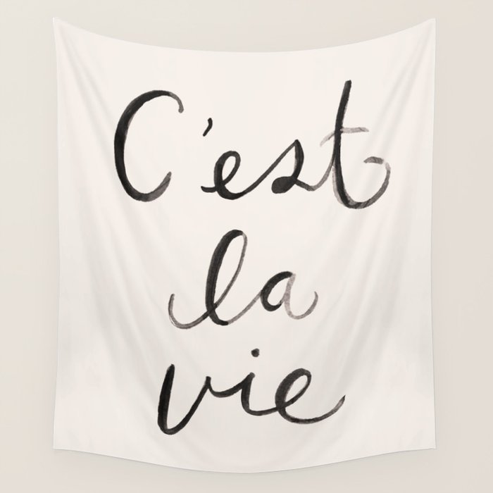 C'est La Vie Wall Tapestry Gallery Image 1