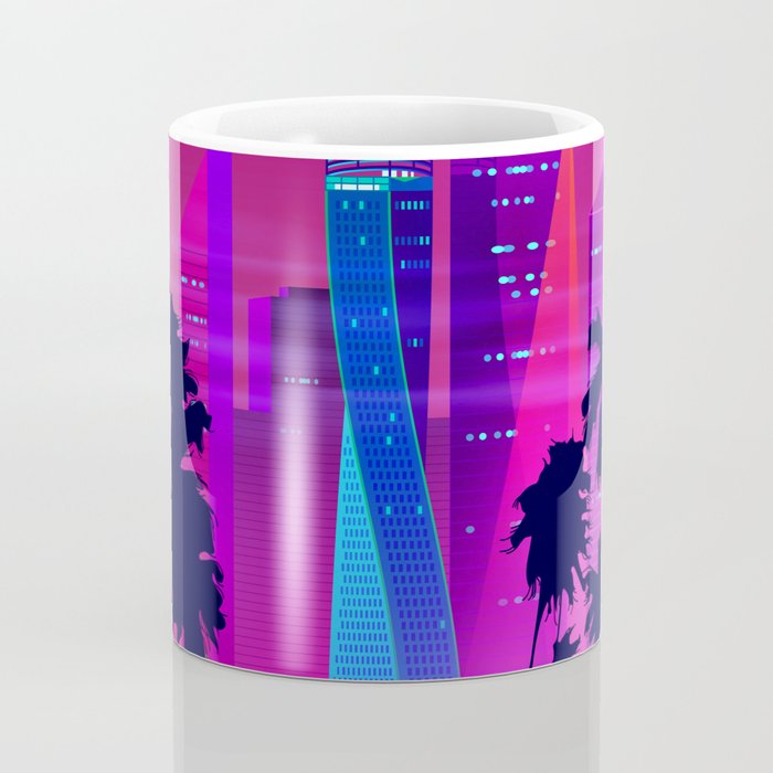 Synthwave Neon City #15: Vice city Coffee Mug Gallery Image 4