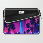 Synthwave Neon City #15: Vice city Laptop Sleeve Gallery Image 2