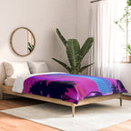 Synthwave Neon City #15: Vice city Comforter Gallery Image 2