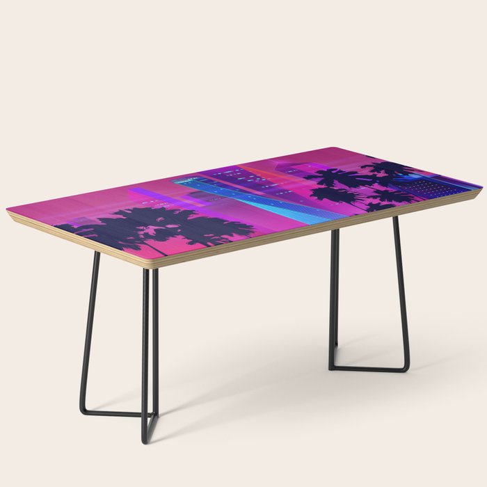 Synthwave Neon City #15: Vice city Coffee Table Gallery Image 1