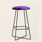 Synthwave Neon City #15: Vice city Stool Gallery Image 1