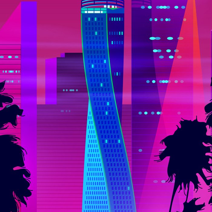 Synthwave Neon City #15: Vice city Coffee Mug Gallery Image 2