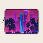 Synthwave Neon City #15: Vice city Laptop Sleeve Gallery Image 1