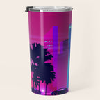 Synthwave Neon City #15: Vice city Travel Mug Gallery Image 3