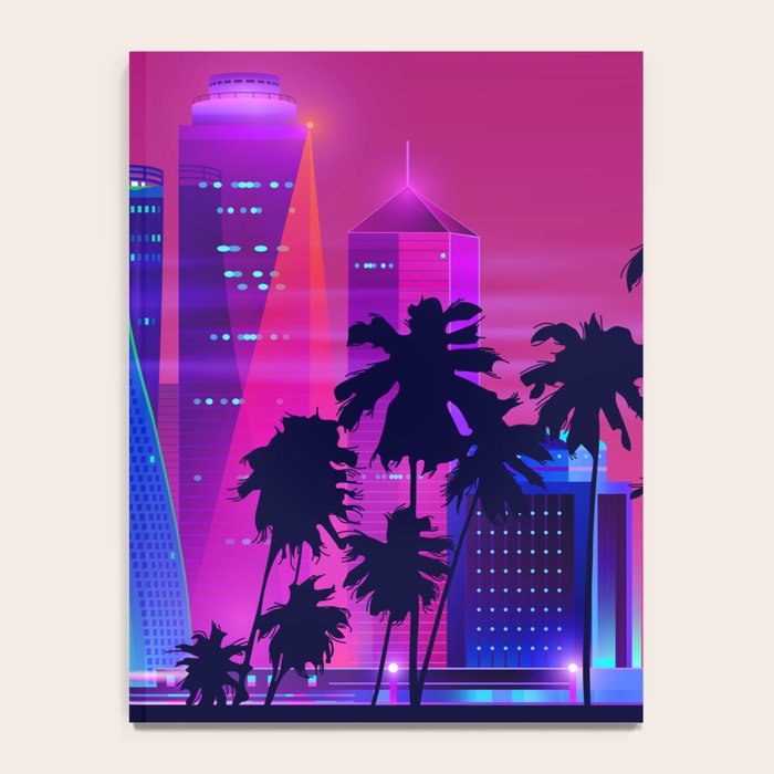 Synthwave Neon City #15: Vice city Notebook Gallery Image 4