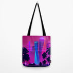 Synthwave Neon City #15: Vice city Tote Bag Gallery Image 2