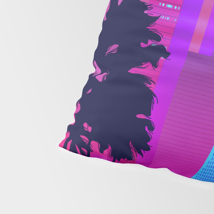 Synthwave Neon City #15: Vice city Pillow Sham Gallery Image 4