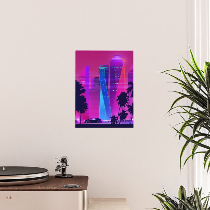 Synthwave Neon City #15: Vice city Poster Gallery Image 2