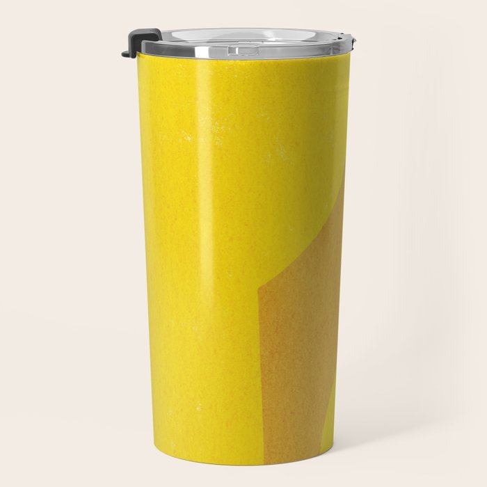 Minimal shape- yellow Travel Mug Gallery Image 3