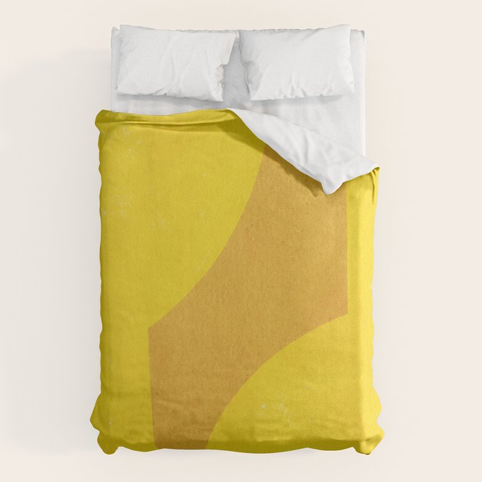 Minimal shape- yellow Duvet Cover Gallery Image 6