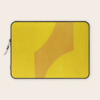 Minimal shape- yellow Laptop Sleeve Gallery Image 1