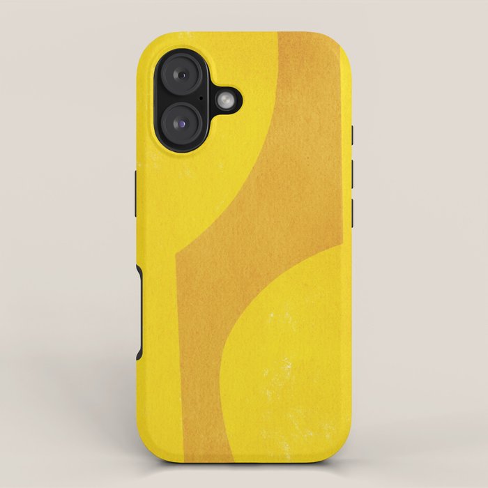 Minimal shape- yellow iPhone Case Gallery Image 1