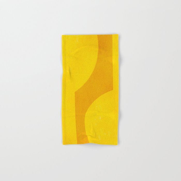 Minimal shape- yellow Bath Towel Gallery Image 1