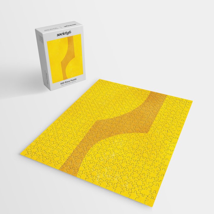 Minimal shape- yellow Jigsaw Puzzle Gallery Image 2