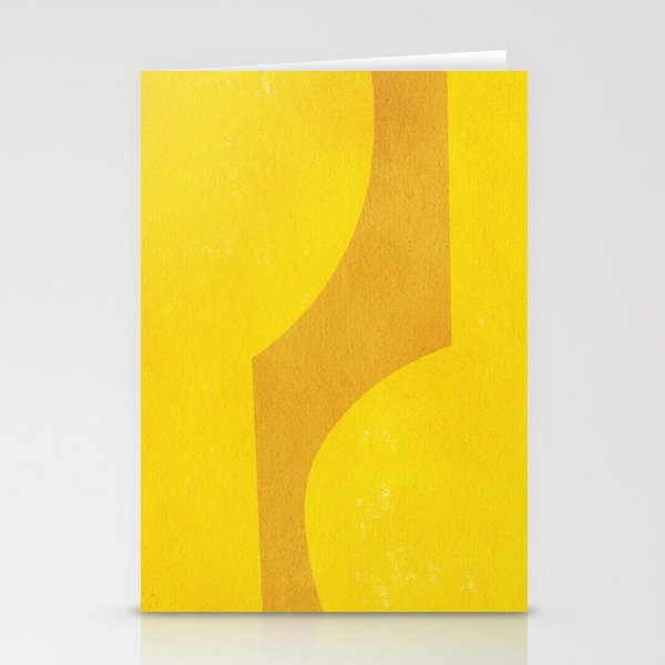 Minimal shape- yellow Stationery Card Gallery Image 1
