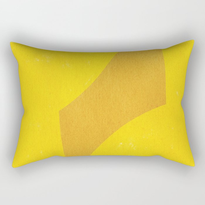 Minimal shape- yellow Rectangular Pillow Gallery Image 2