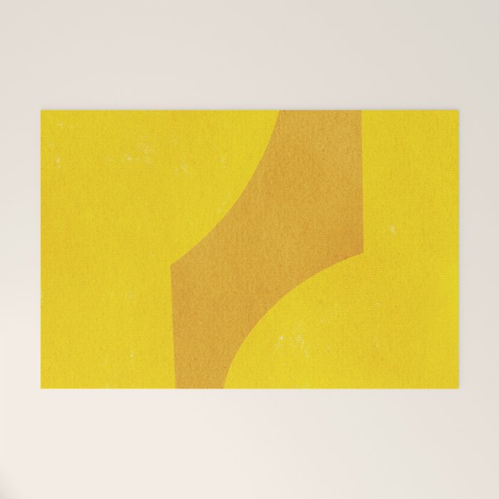 Minimal shape- yellow Welcome Mat Gallery Image 1
