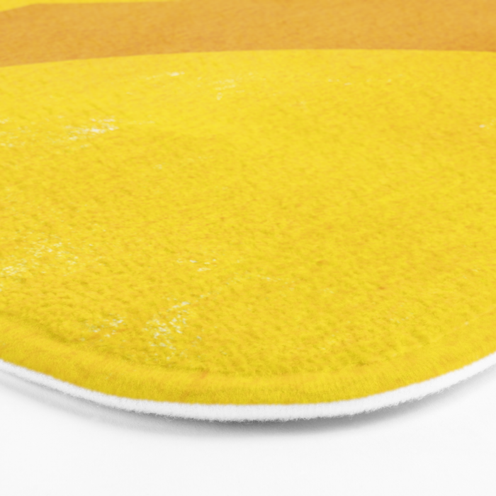 Minimal shape- yellow Bath Mat Gallery Image 3