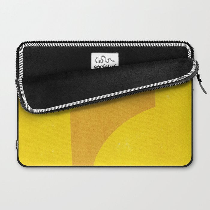 Minimal shape- yellow Laptop Sleeve Gallery Image 2