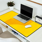 Minimal shape- yellow Desk Mat Gallery Image 2