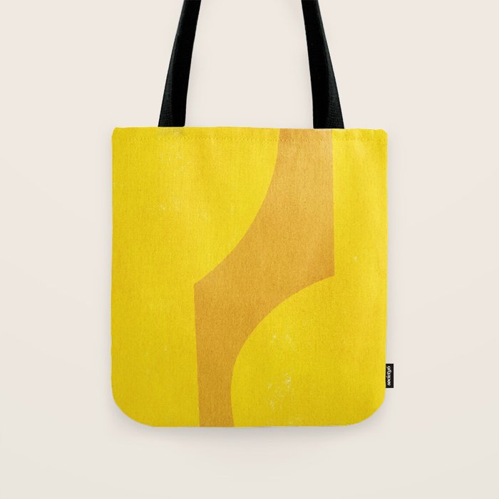 Minimal shape- yellow Tote Bag Gallery Image 1