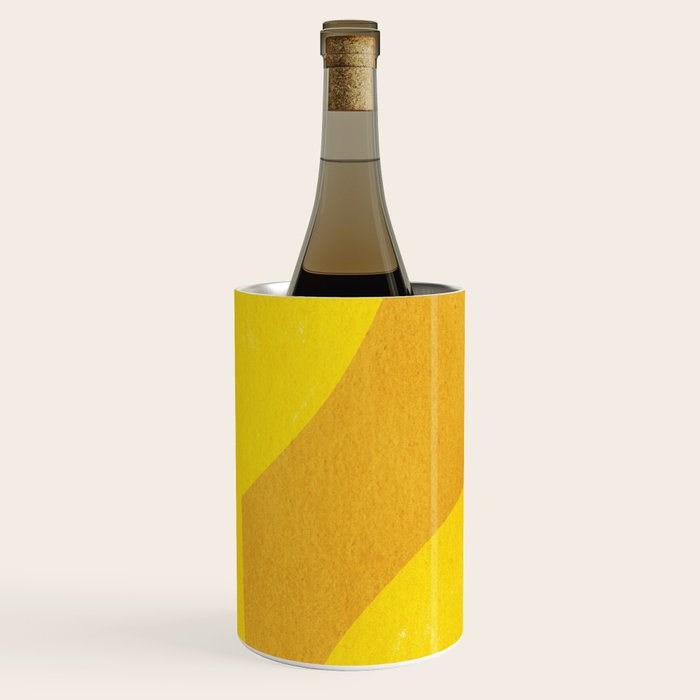 Minimal shape- yellow Wine Chiller