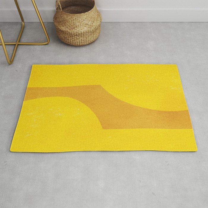 Minimal shape- yellow Rug Gallery Image 1