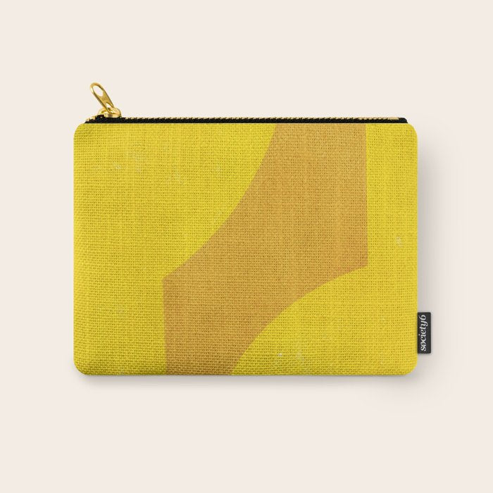 Minimal shape- yellow Carry All Pouch Gallery Image 1