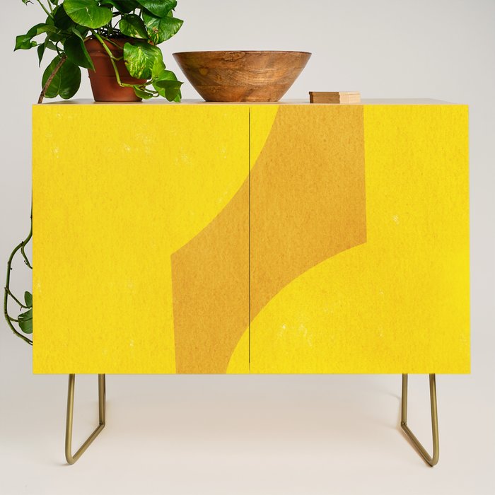 Minimal shape- yellow Credenza Gallery Image 1
