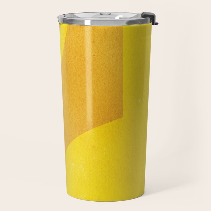 Minimal shape- yellow Travel Mug Gallery Image 2