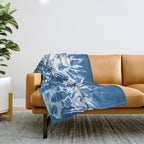 Pineapple blues Throw Blanket Gallery Image 1