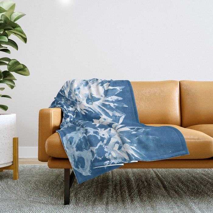 Pineapple blues Throw Blanket Gallery Image 1