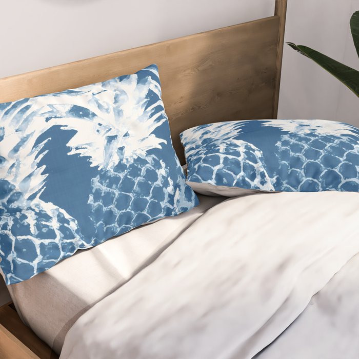 Pineapple blues Pillow Sham Gallery Image 2