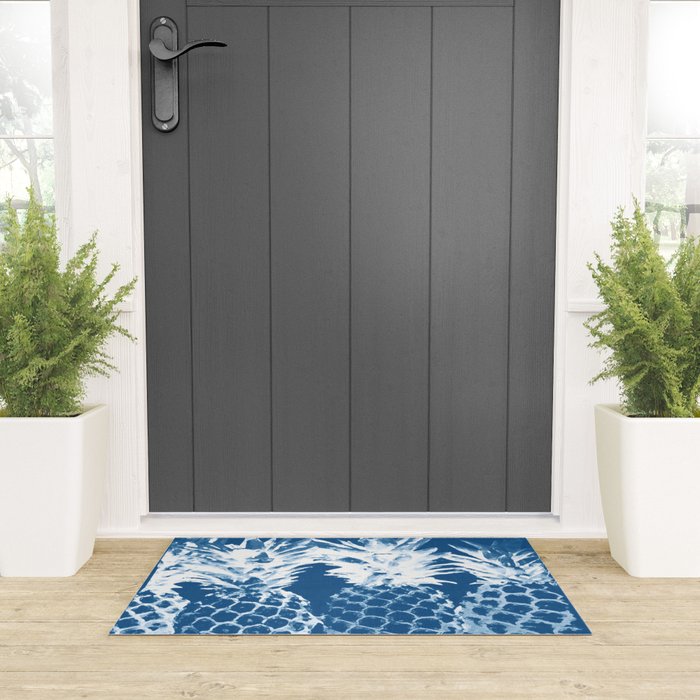 Pineapple blues Welcome Mat Gallery Image 3