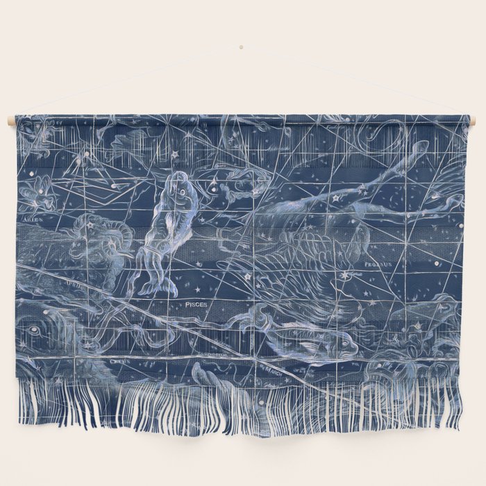 Pisces sky star map Wall Hanging Gallery Image 1