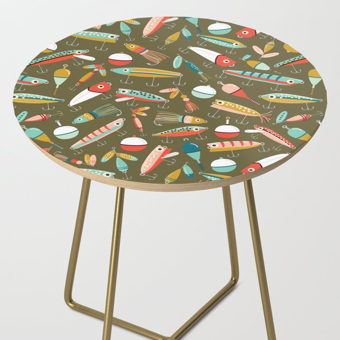 Fishing Lures Green Side Table Gallery Image 2
