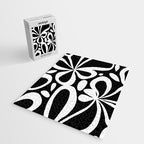 Abstract black and white flower art pattern Jigsaw Puzzle Gallery Image 2