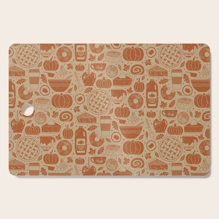 Pumpkin Spice: Latte Cutting Board Gallery Image 1