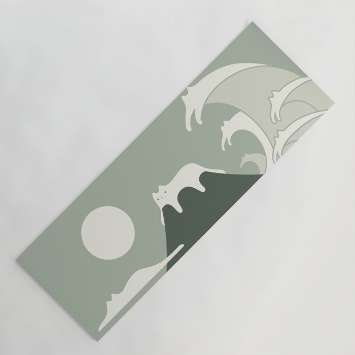 Cat Landscape 108 Yoga Mat Gallery Image 1