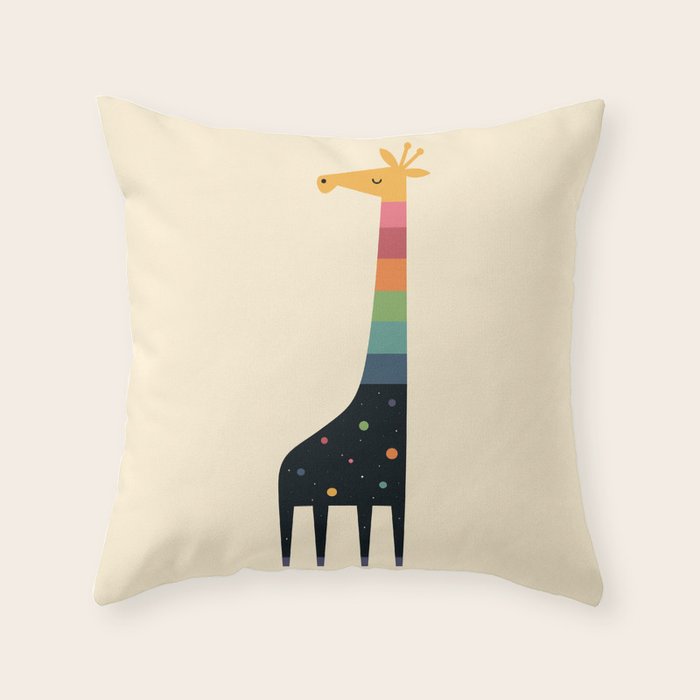 Galaxy Giraffe Throw Pillow Gallery Image 6
