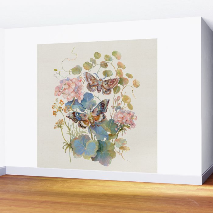 Geranium Moths Wall Mural Gallery Image 2