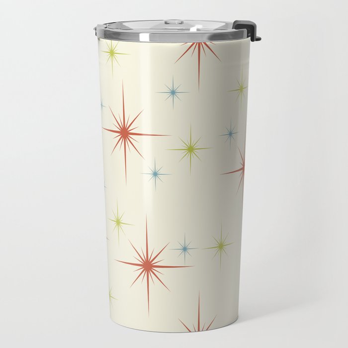 Mid Century Modern Stars 1950s Colors Travel Mug Gallery Image 2