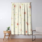 Mid Century Modern Stars 1950s Colors Window Curtain Gallery Image 5